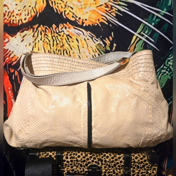 Jimmy Choo | Bags | Jimmy Choo Python Shoulder Tote | Poshmark